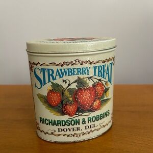 Vintage Strawberry Tin
